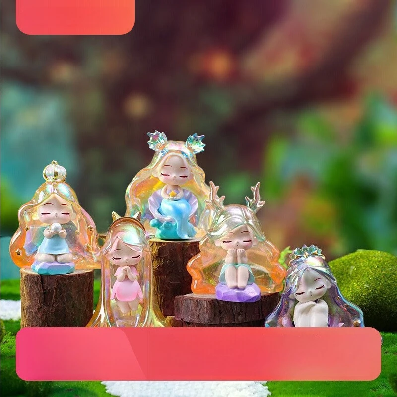 لطيف العتيقة الأميرة تمثال أحلام اليقظة الروح صندوق أعمى مضيئة ليلة ضوء سطح المكتب جمع الديكور هدية عيد ميلاد هدية