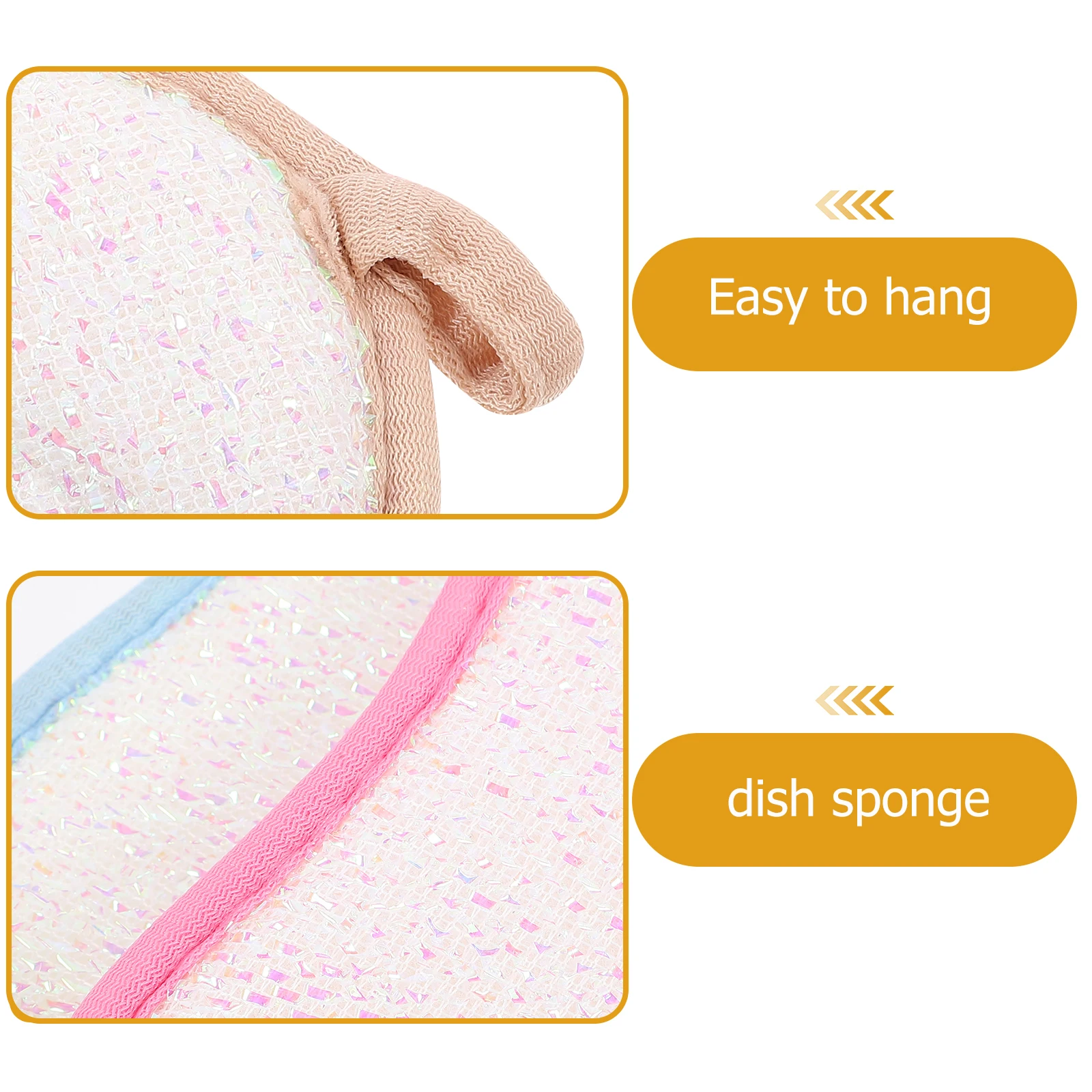 

8Pcs Dish Washing Sponge Kitchen Cleaning Durable Bamboo Fiber Washable Reusable Scrub Sponges for Dishes Dish Sponge