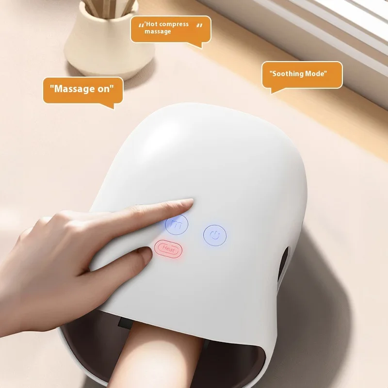 

Electric Portable Cordless Hand Massager Heat Mini Air Compression Kneading Massager