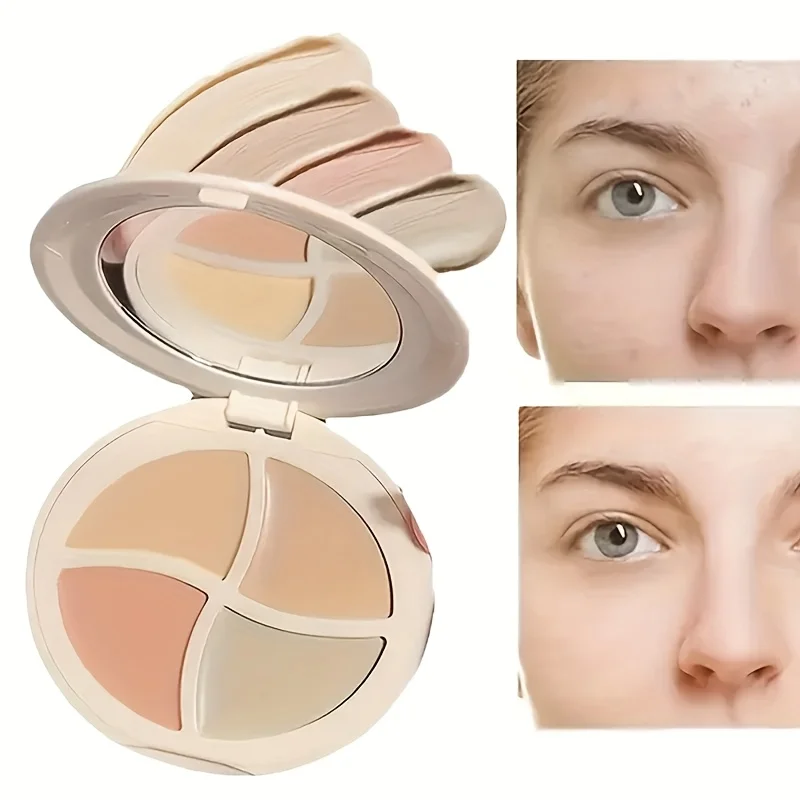 Four-Color Concealer Cream Moisturizing Concealer for Dark Circles,Brightening,Multi-Color Contouring,Foundation Cream