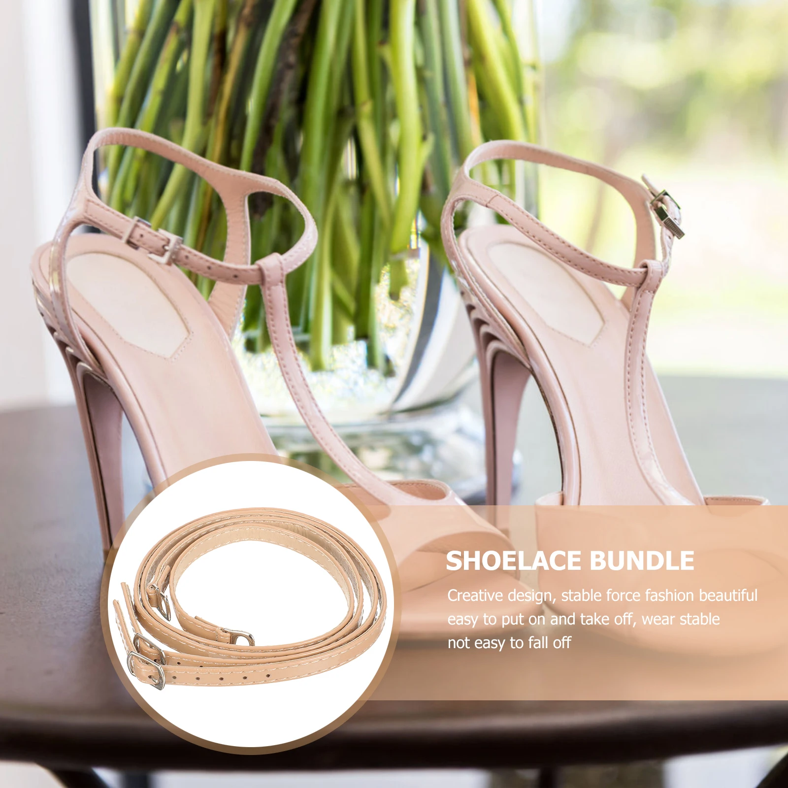 

High Heels Replacement Ankle Straps Metal Buckle Strap Extender DIY Shoelaces Accessory Women Shoe Fixingheel Adjustableheel