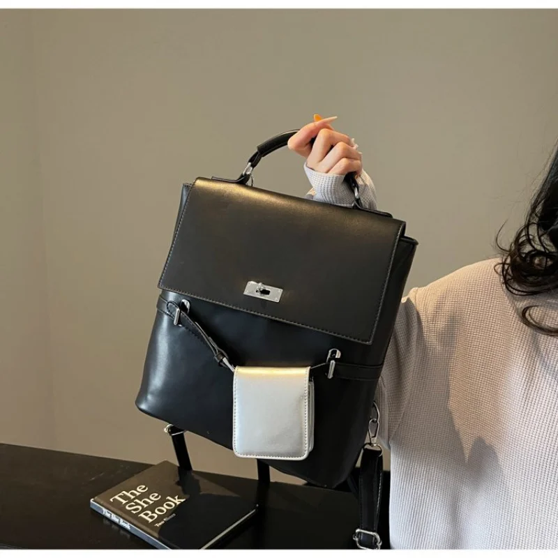 

Fashionable Leather Women's Handbag High-End Luxury Brand Trendy Design Vintage Daily Commuter Casual Bag​