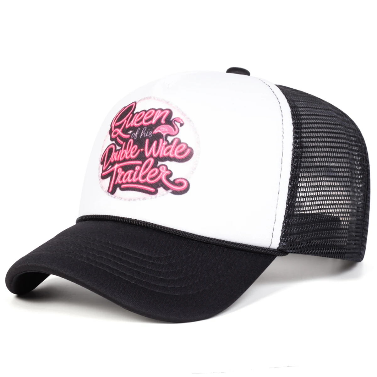 Unisex QUEEN OF HIS DOUBLE WIDE TRAILER Baseball Net Caps Spring Summer Outdoor Adjustable Casual Hats Sunscreen Hat Sports Cap