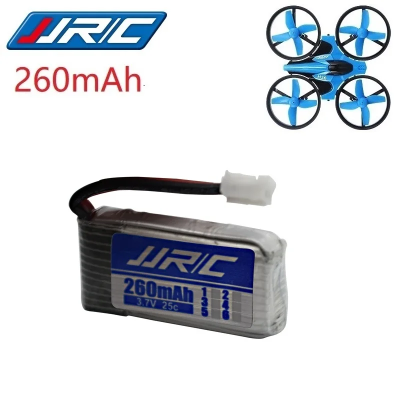 JJRC H36 oryginalna bateria 3.7V 260mAh dla E010 E011 E012 E013 Furibee F36 części zdalnie sterowany Quadcopter 3.7v bateria Lipo 1-10pcs