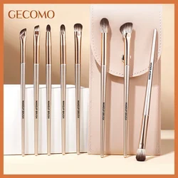 8 PCS Eye Makeup Brush Set with PU Bag Soft brush Head For Beginner Eye Shadow Makeup Brush Beauty Tools