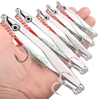 1pcs Sinking Metal Jig Fishing Lure 80g 60g 40g 30g 20g 15g 10g Crankbait Jig Spoon Wobbler Bait Sea Fishing Lures Pesca