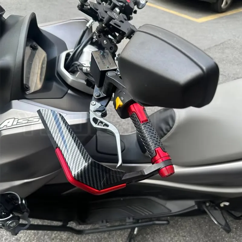 ل Z500 ألياف الكربون دراجة نارية حامي الزجاج الأمامي، اكسسوارات الدراجات النارية، حامي مقبض الفرامل، شعار رائع