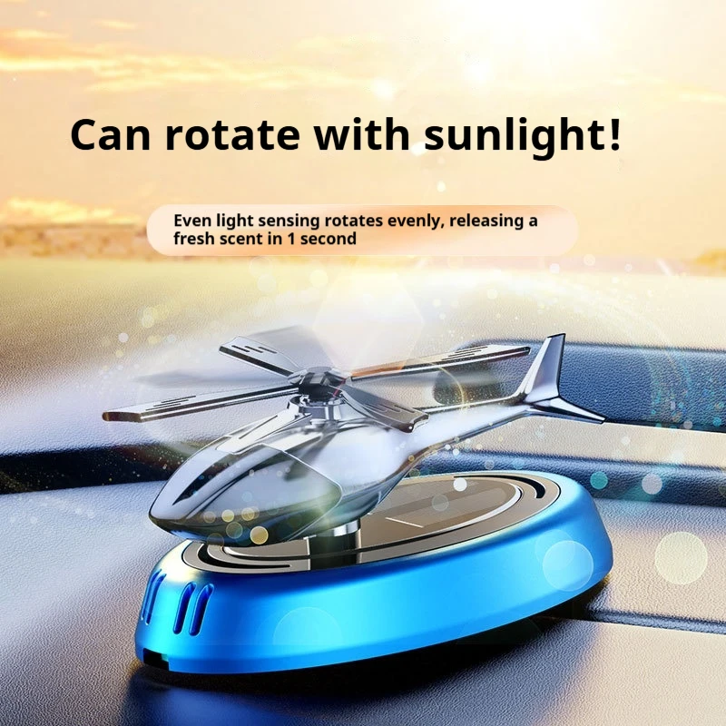 Ambientador de ar para carro movido a energia solar, modelo de aeronave decorativa, perfume para painel de carro, ornamento de longa duração, brinquedo transfronteiriço