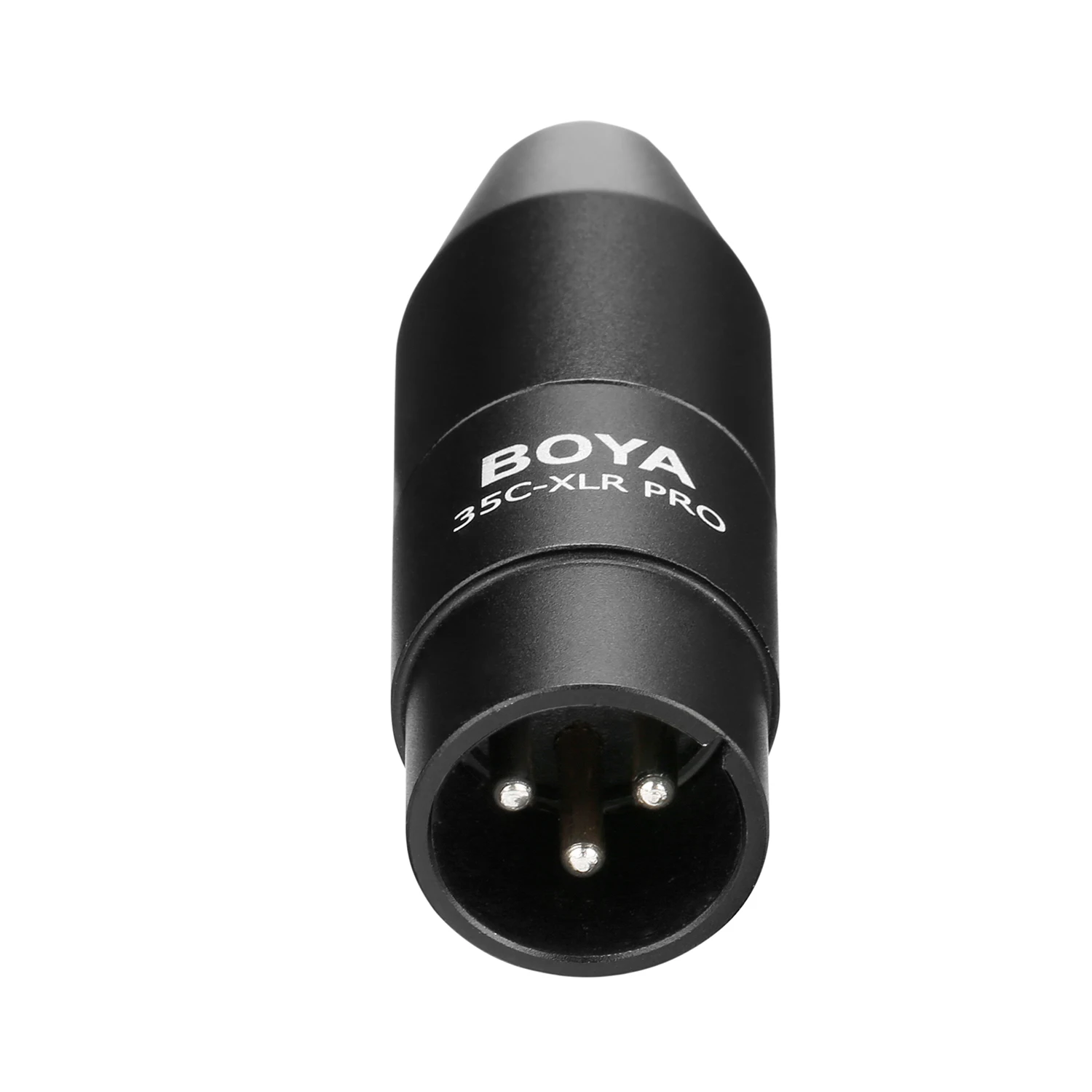BOYA 35C-XLR PRO Mini-Jack to XLR Adapter with Power Convert 1/8" TRS Female to XLR Male for Sony Camcorders Recorders & Mixers