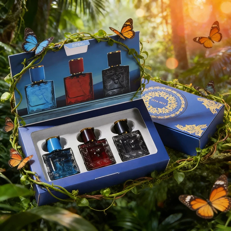 

Men's Eau De Parfum 3pcs Gift Set 90ml Fascination Man Long Lasting Woody Floral Cologne Fragrance