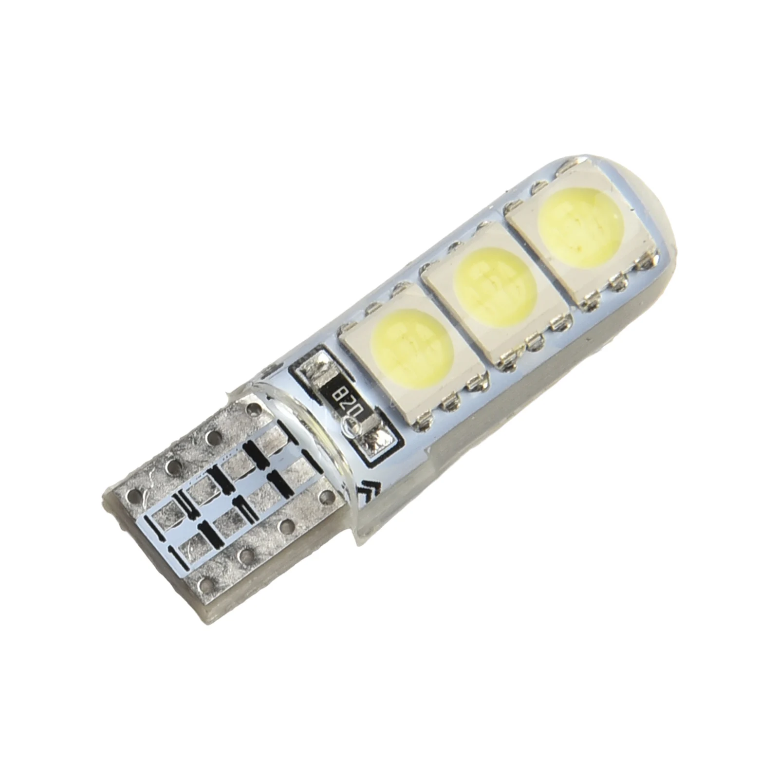 12V DC Car Lights Side Wedge White 10pcs Dome Lamp License Plate Silicone T10-5050-6SMD Brand New Energy Saving