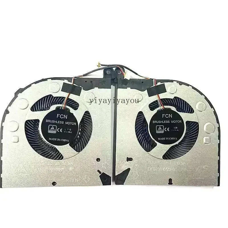 Ventilateurs de refroidissement CPU/GPU pour ordinateur portable Lenovo Legion Y740-17IRHg 17IRH 17ICHg 81HH Y9000K, radiateur de refroidissement PC ND85C10 5H40S19891 DC 5V