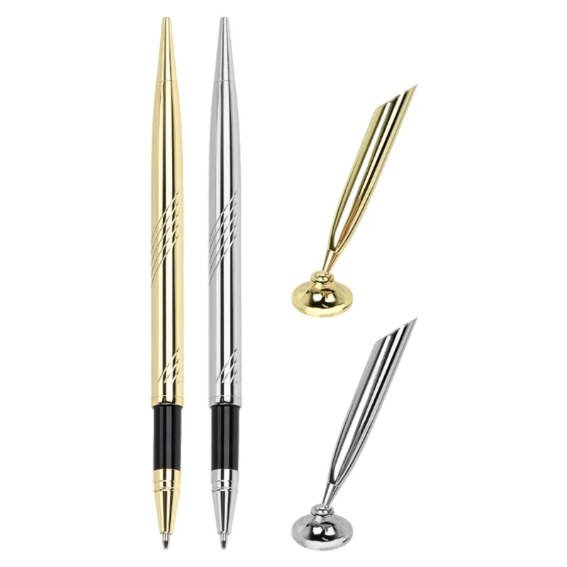 Counter Service Pen Ballpoint Pen Reception Service Pen Pen with Base Wedding Guest Sign Pen for Bank Dropship