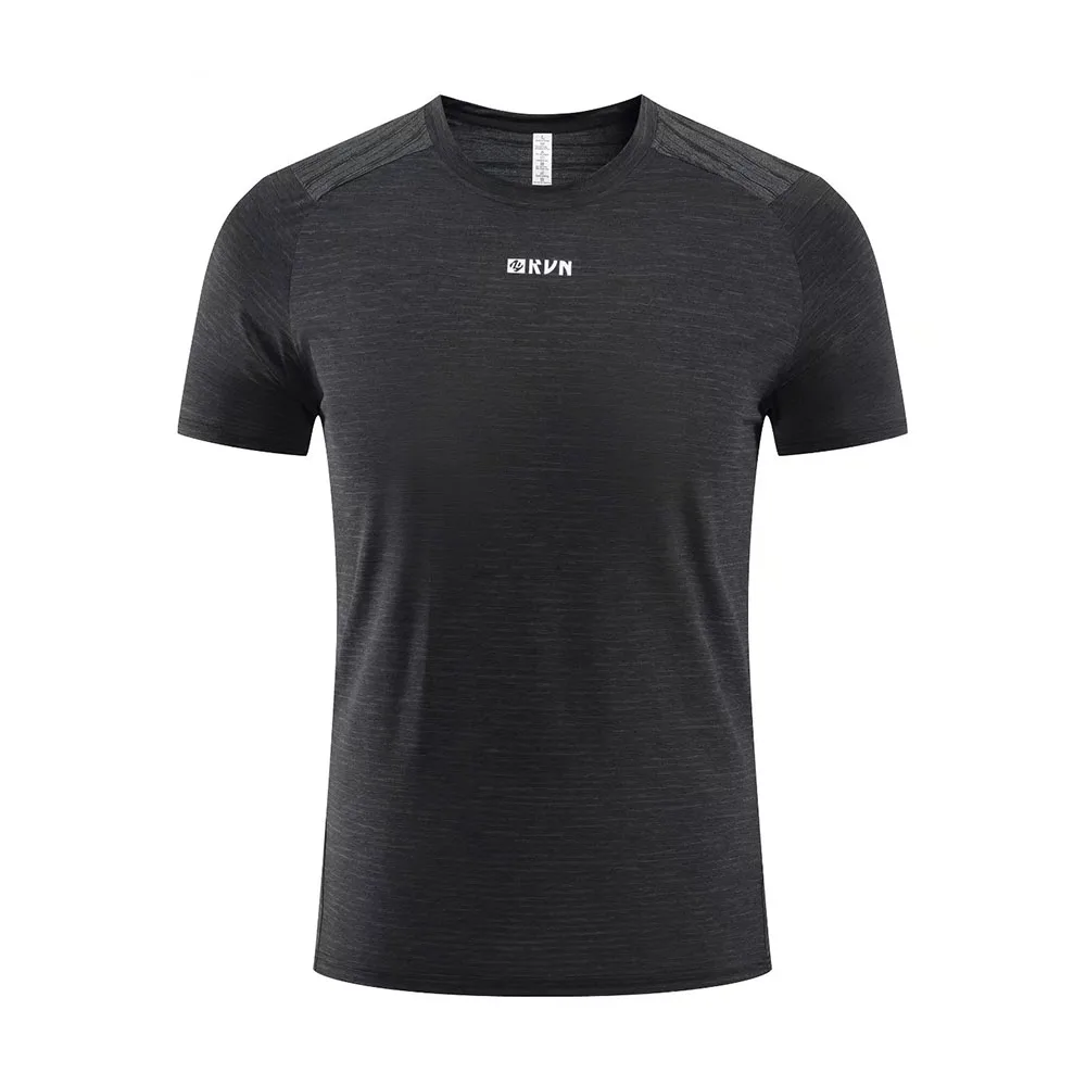 

Plus Size Short Sleeve Sports Gym T-shirt for Men 2023 Summer Quick Dry Male Crossfit Gym Fitness Running Workout Tee Shirts