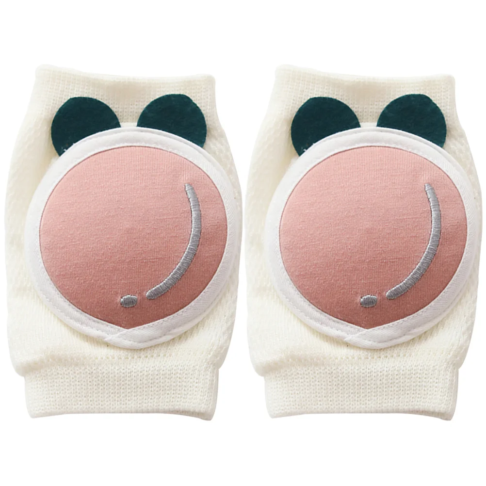 1Pair Kneepads Cotton Material Breathable Sweat Absorbent Deodorant Knee Pads for Crawling Infants