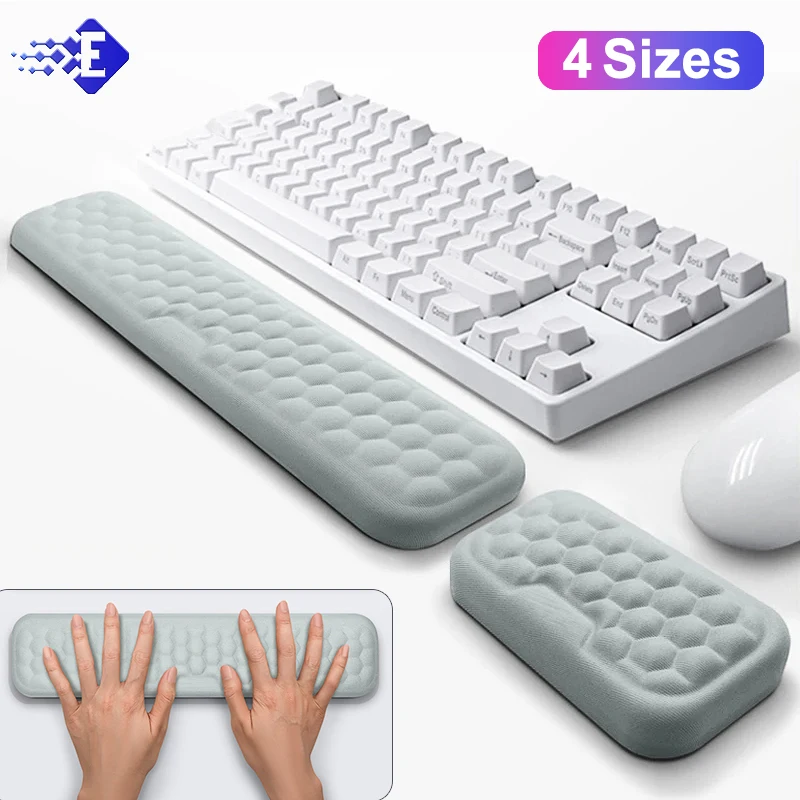 New Mouse & Keyboard Wrist Protection Keyboard Pad Set For PC Laptop Gaming Office Keyboard Mouse Stand Memory Cotton Rest