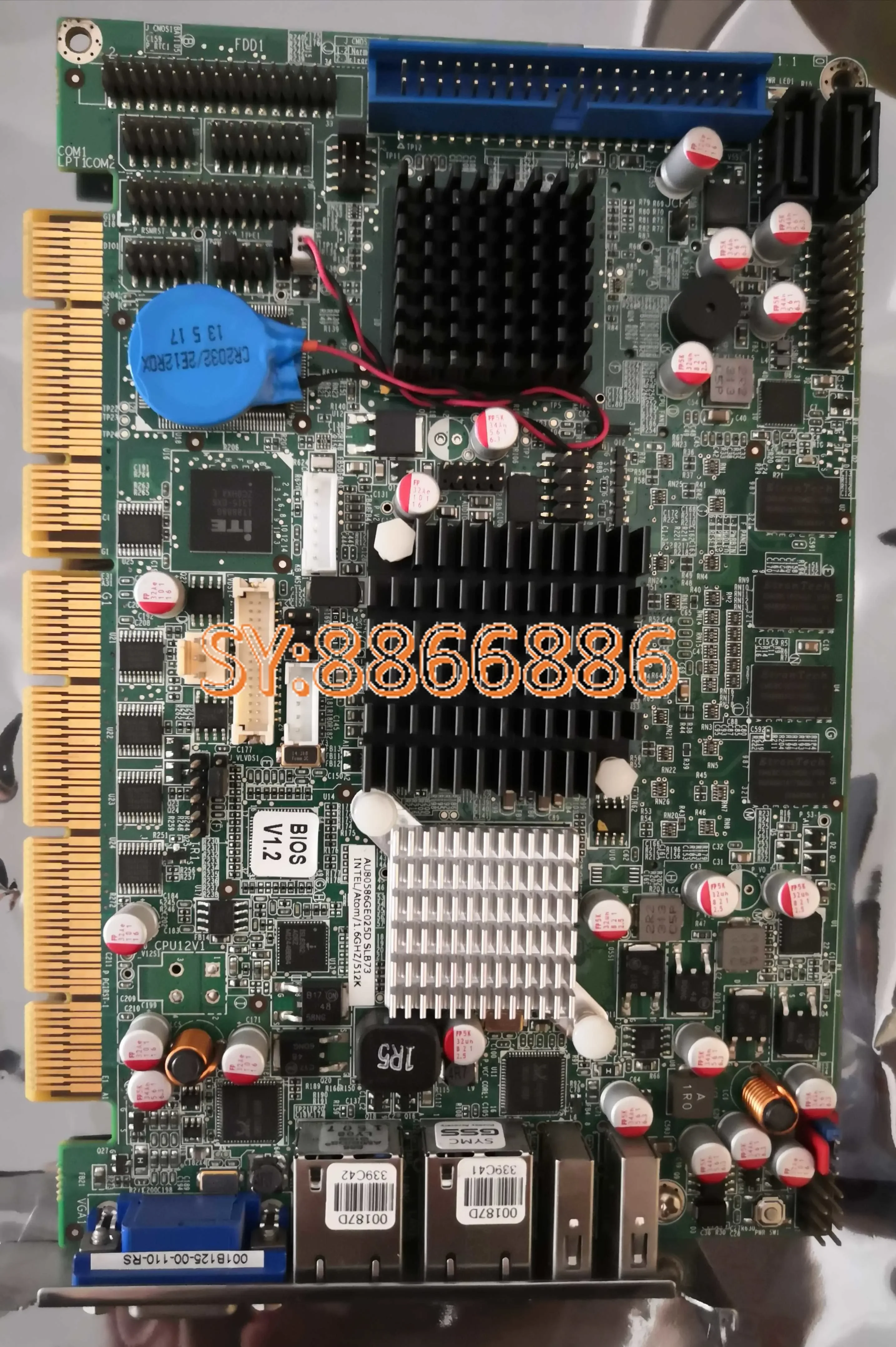 IEI PCISA-945GSE-N270-512MB-R11 REV: 1.1 Half-length Card Motherboard