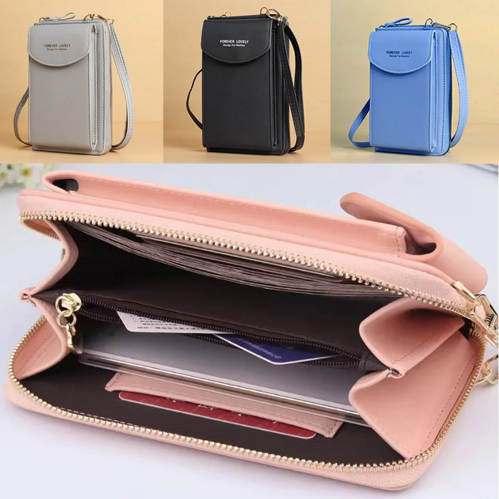 

Women's Wallet Mobile Phone Clutch Bag Shoulder Crossbody Bags Fashion Daily Use Card Holder Ladies Purse Card Holder Handbag