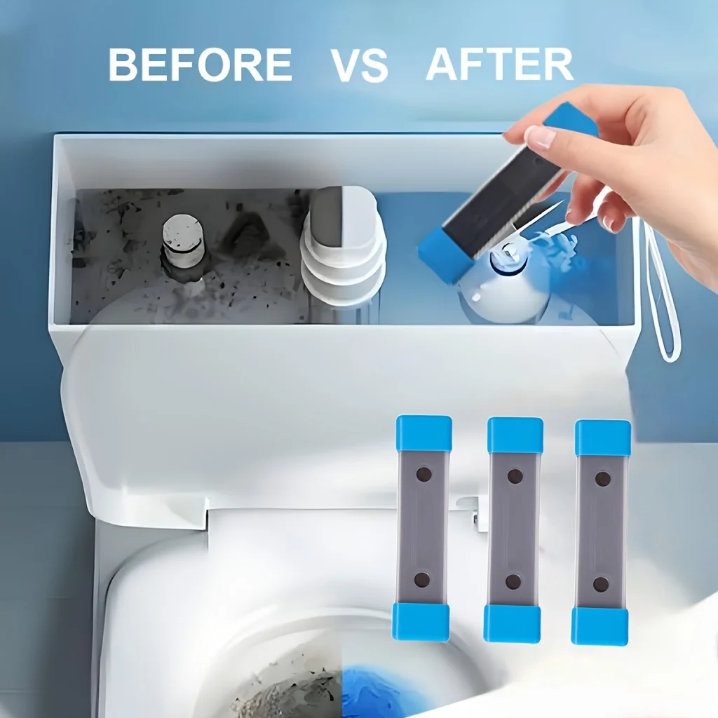 2/4/6 قطعة عصا تنظيف المرحاض المغناطيسية، أداة تنظيف مغناطيسية قوية، للبقع، مناسبة للحمام والسكن، متينة Pl
