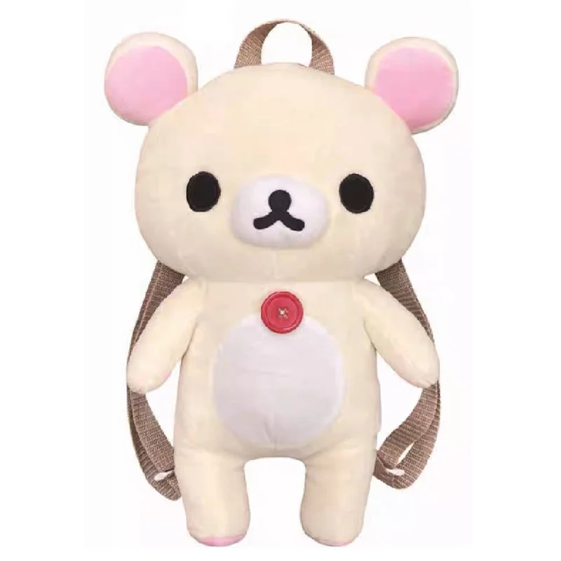 

Rilakkuma Korilakkuma Plush Backpack Bag Anime Bear Boby Cute Bags for Women Girls Kawaii Stuffed Animals Backpack