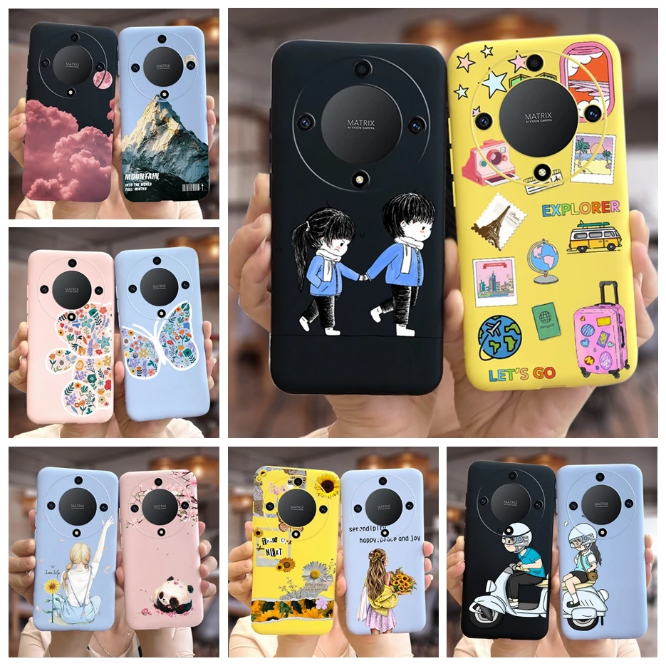 For Honor X9a 5G Case Cute Fashion Candy Cover For Honor Magic5 Lite Soft Silicone Phone Cases For Honor X9a Magic 5 Lite Fundas