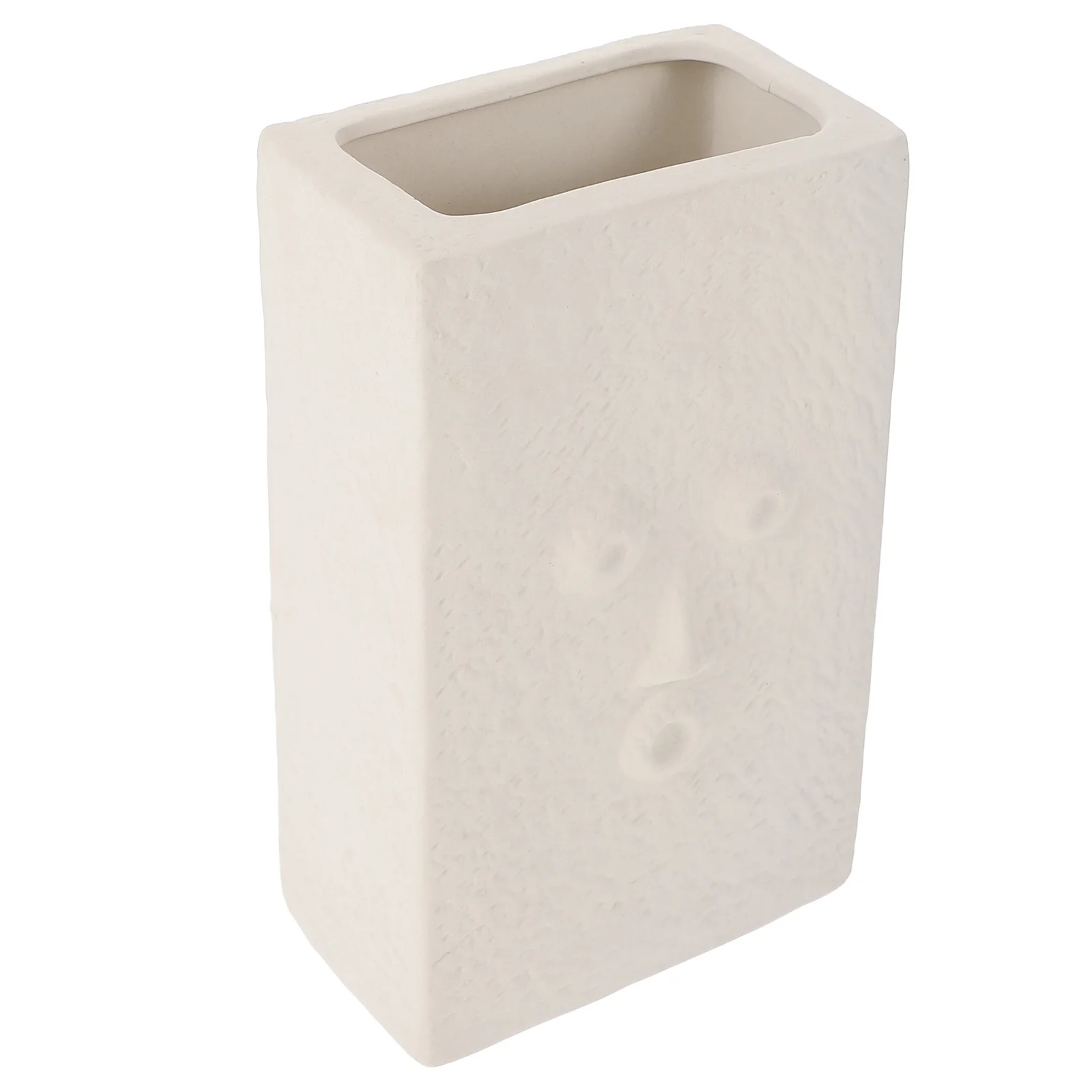 

1Pcs Portable DIY Square Face Ceramic Vase High Quality Desktop Vase Adorn Flower Arrangement Home Office Ornament