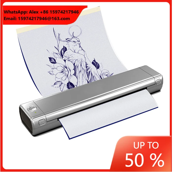 M08F Wholesale Tattoo Portable Thermal Copier Document Printer DIY Stencil Mini Thermal Printer For Supports Multiple