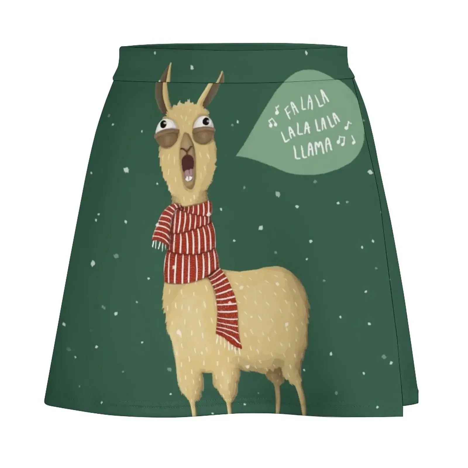 Christmas holiday Llama Mini Skirt luxury designer clothing women Kawaii Clothes for summer