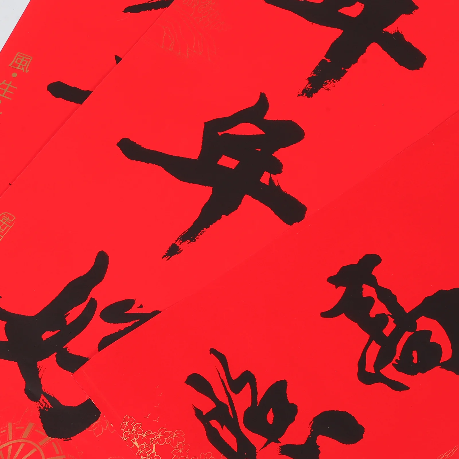 Conjunto de dísticos de ano novo chinês, 32 peças, decorações de ano de cavalo 2026, símbolos do festival de primavera, personagem fu vermelho para porta, riqueza, bom