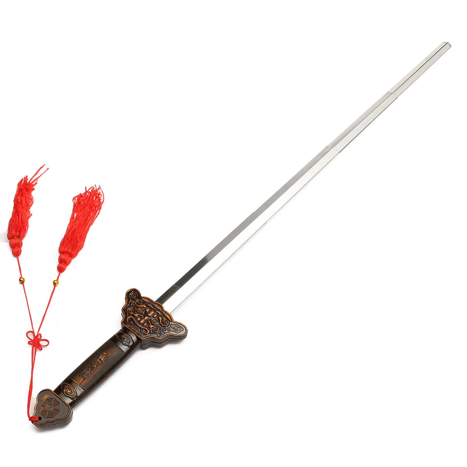 فنون الدفاع عن النفس الصينية الكونغ فو التدريب أداء ل تشي الدعائم السيوف قابلة للتطوير الدعائم سهلة الحمل المرحلة الدعائم الفولاذ المقاوم للصدأ