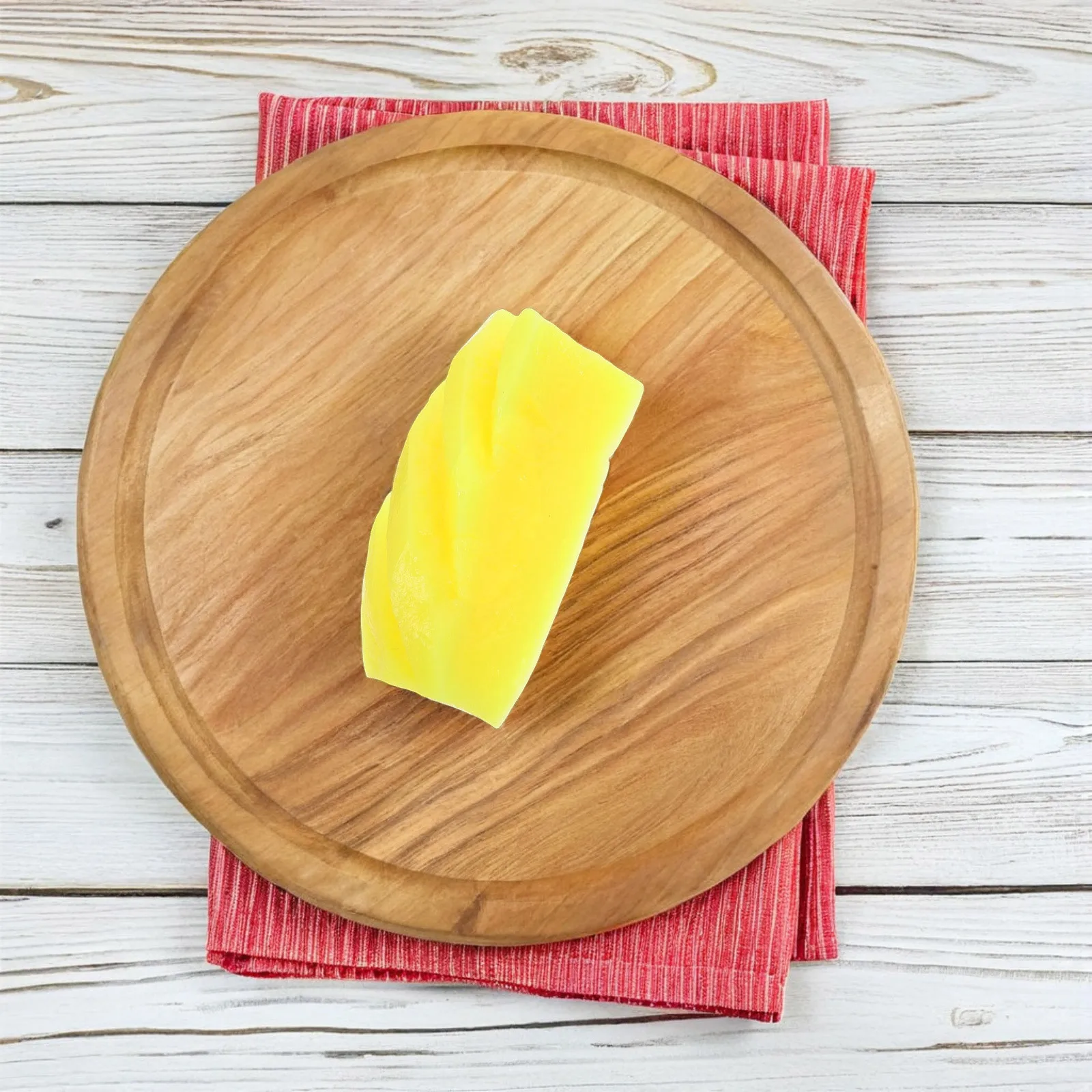 

4Pcs Simulated Pineapple Slices Artificial Fruit Decoration Realistic PVC Kitchen Table Centerpieces Party Ornaments Photo Props