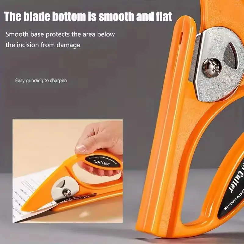 قاطعة دوارة متعددة المواد - شفرة دوارة مقاس 45 مم للسجاد واللينوليم والنسيج والورق، أداة يدوية دقيقة