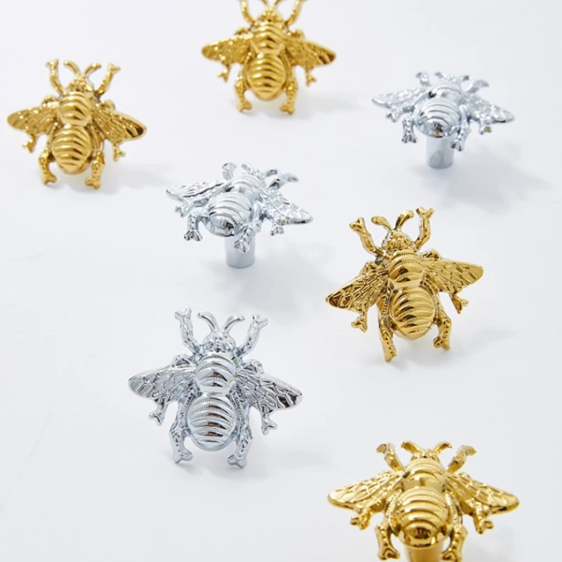 خزانة تسريحة تسحب الشمال الذهب اليعسوب الأثاث النحاسي مقبض الأجهزة الفاخرة مقابض أدراج المطبخ