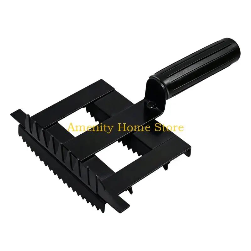 F26C Livestock Scratch Relief Comb for Barn Grooming Routines with Metal Comb Build and Loose Hair Cleaning, Deshedding Support