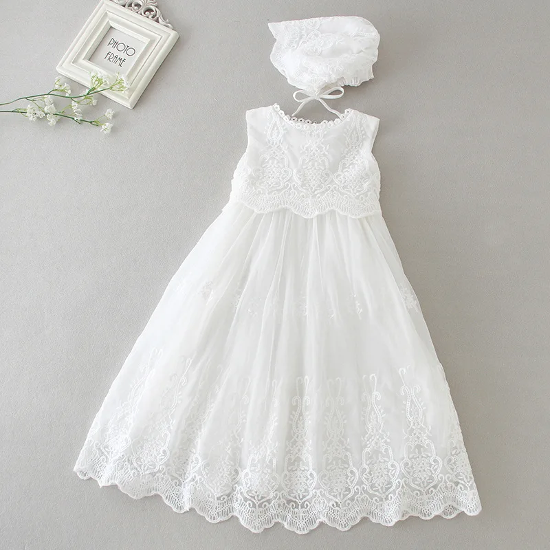 Robe Vintage à Manches sulfpour Bébé Fille, Tenue de Baptême, de ixd\'Anniversaire, de Mariage, de 1ère Année