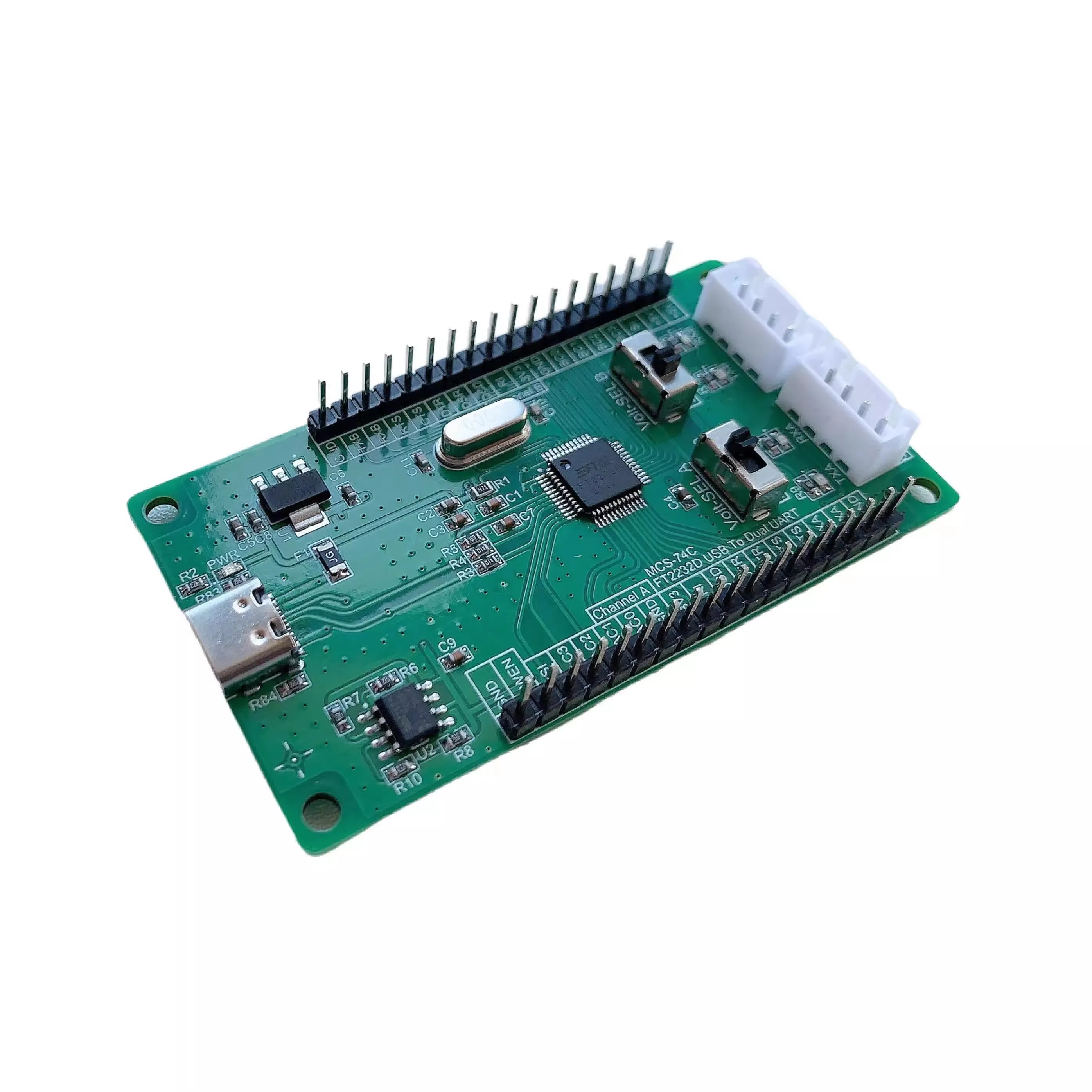 

Usb--2-канальный последовательный порт TTL к USB5V3.3V Двухканальный последовательный порт FT2232D Высокоскоростной 3 Мбит/с MCS-74