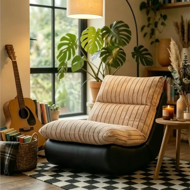 Rocking Chair Moon Tatami Lazy Nest Sofa Can Lie Down And Sleep Rocking Chair Single Bedroom Balcony Small Sofa