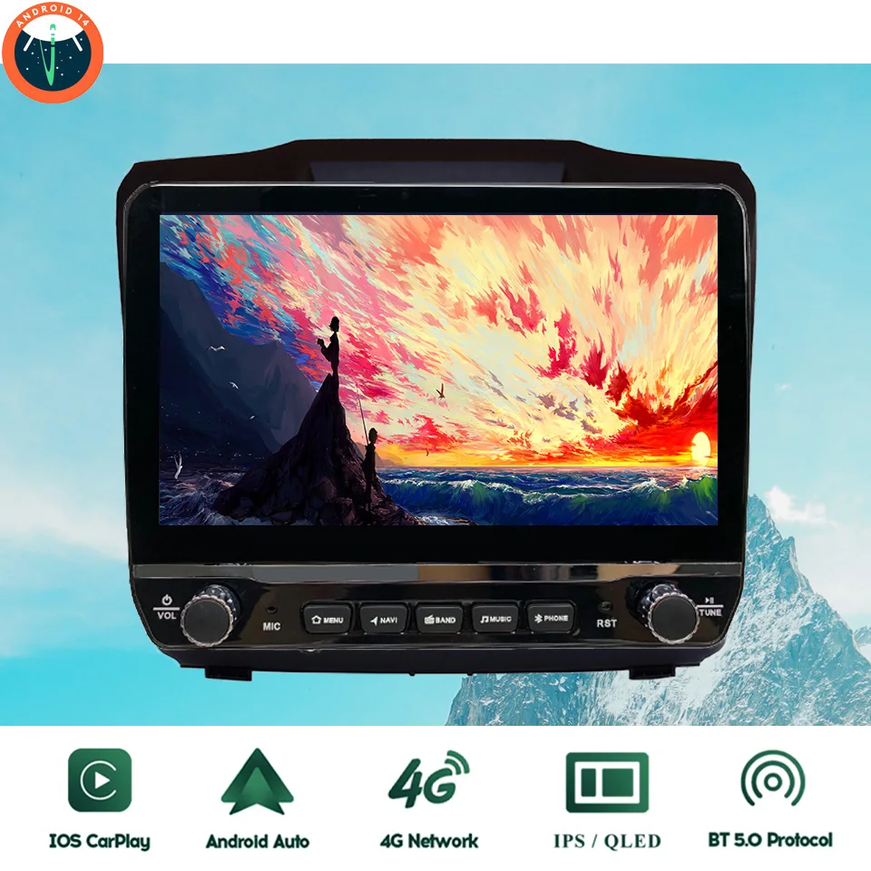 8G+128G Carplay Auto Car Radio Audio Stereo Video For Chevrolet TrailBlazer S10 Isuzu D-MAX 2012 - 2018 GPS DVD 4G Lte Head Unit