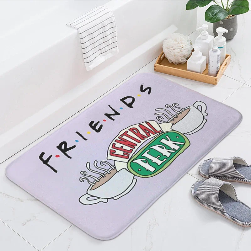 Bathroom Carpet Central Perk Custom Doormat Entrance Door Porch Foot Mat Non-slip Balcony Hallway Bedroom Rug Home Decor Items