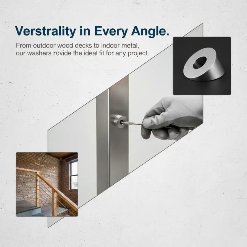 Stainless Steel 30 Degree Angle Beveled Washer 1/4
