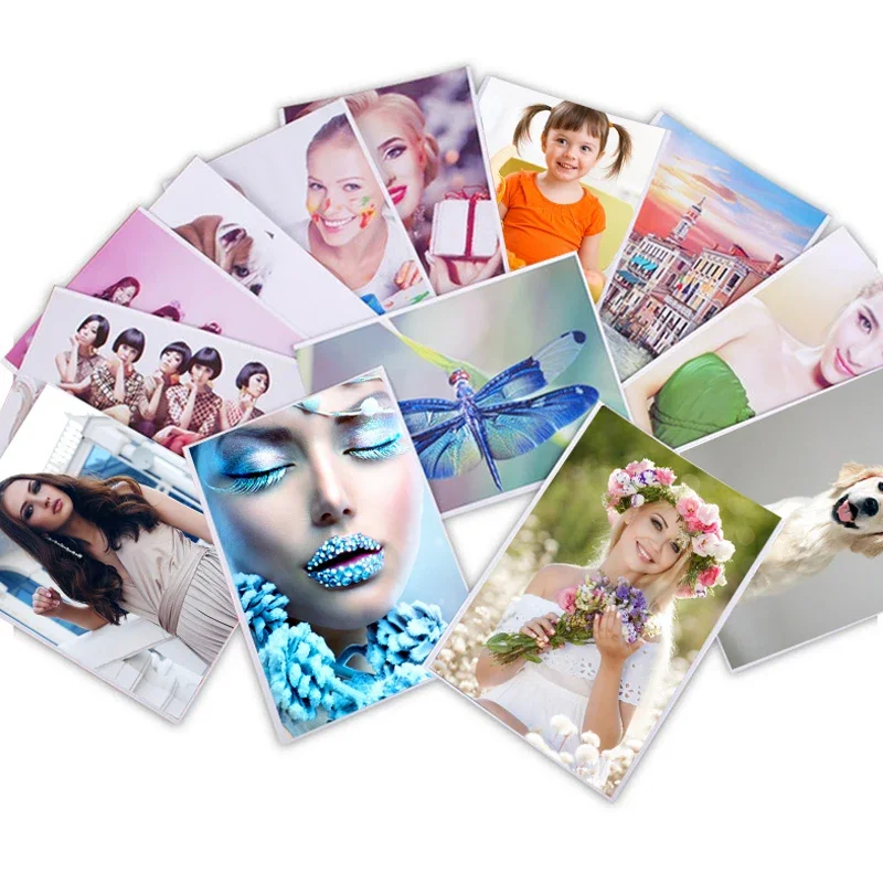 2024 New A4 50sheets A5 A6 100sheets 135g 150g High Glossy Self Adhesive Inkjet Printing with Back Glue Sticker Photo Paper