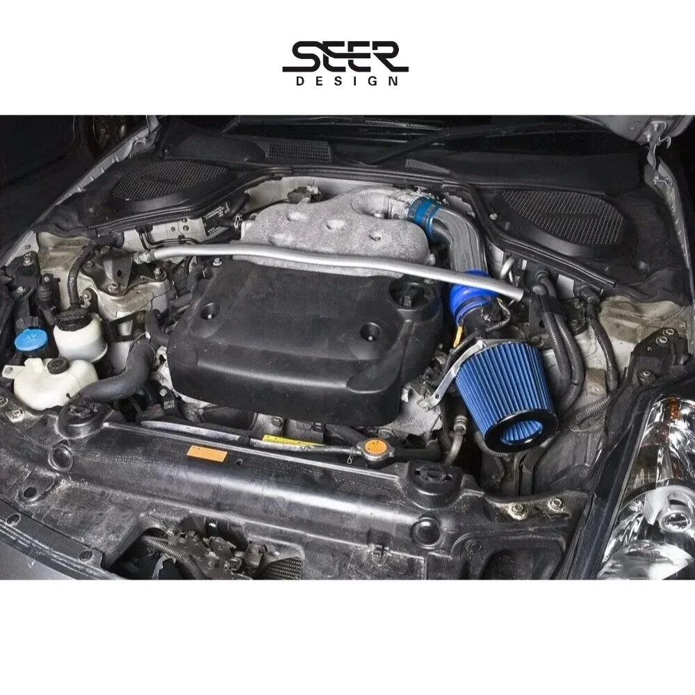 3 Inch Intake Pipe Cold Air Intake with Filter for Nissan 350Z 3.5L V6 for Infiniti FX35 G35 2003 2004 2005 2006 Red Blue