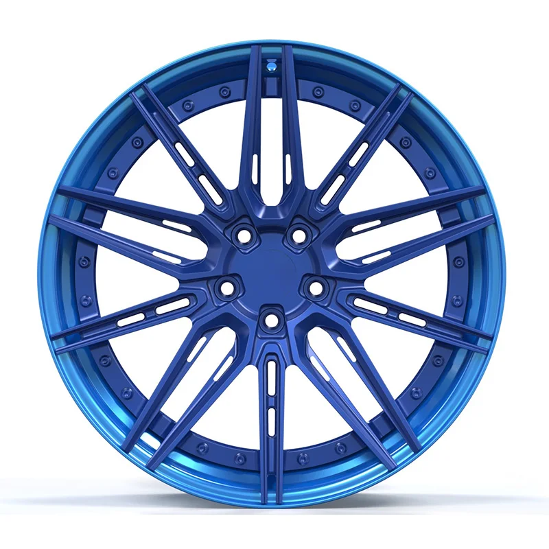 

Borui Custom Forged Aluminum Alloy Racing Car Wheels Blue Multi-Spoke 5x120 Fit For BMW G80 M3 M4 X3M F97
