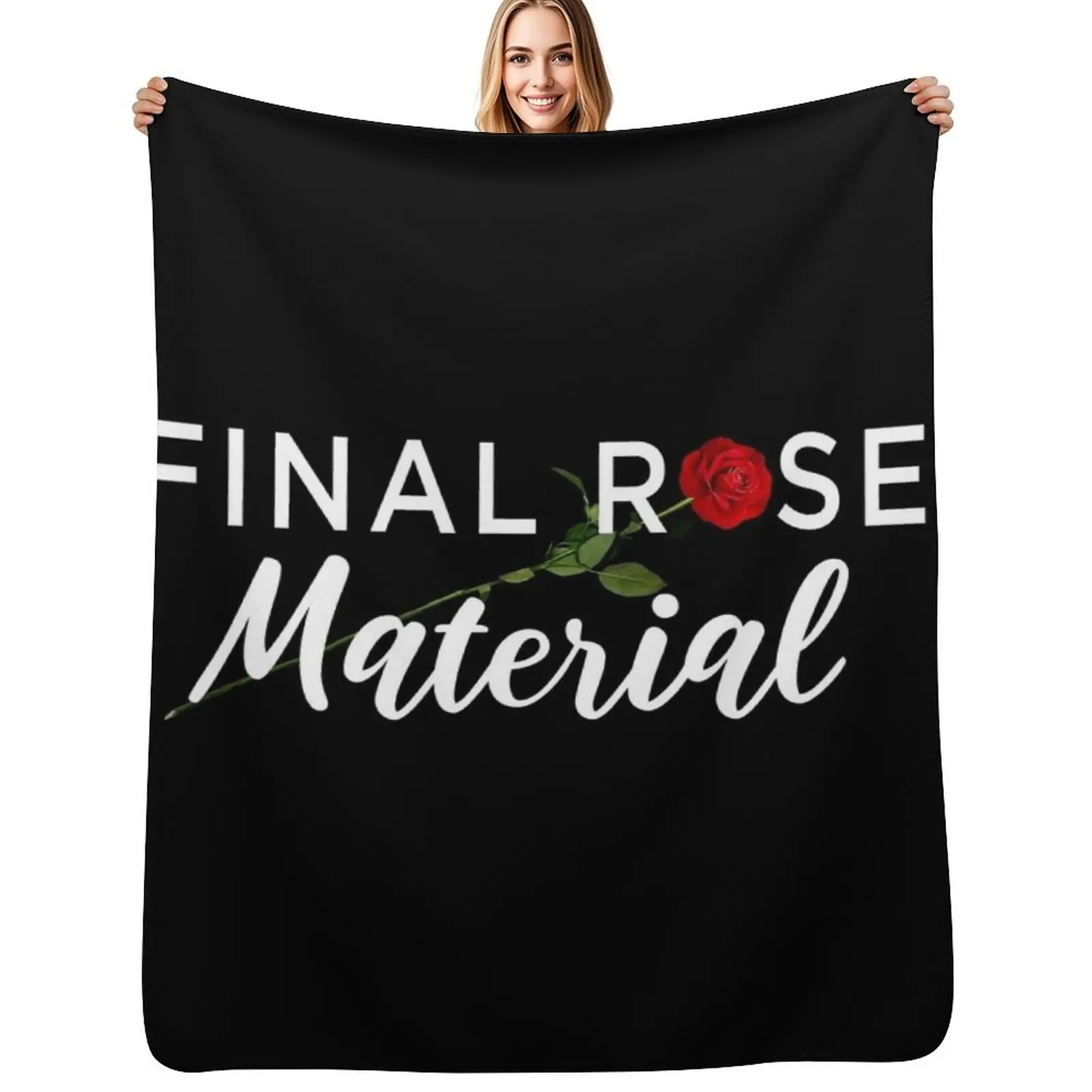 Final Rose Material The Bachelor Throw Blanket Kid'S Beautifuls Flannel Giant Sofa Luxury St Retros Blankets