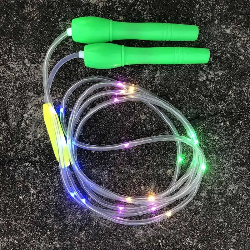 LED Light Up Jump Ropes for Kids Skipping Rop Glowing Home School Children Body Exercis Fun Fitness New