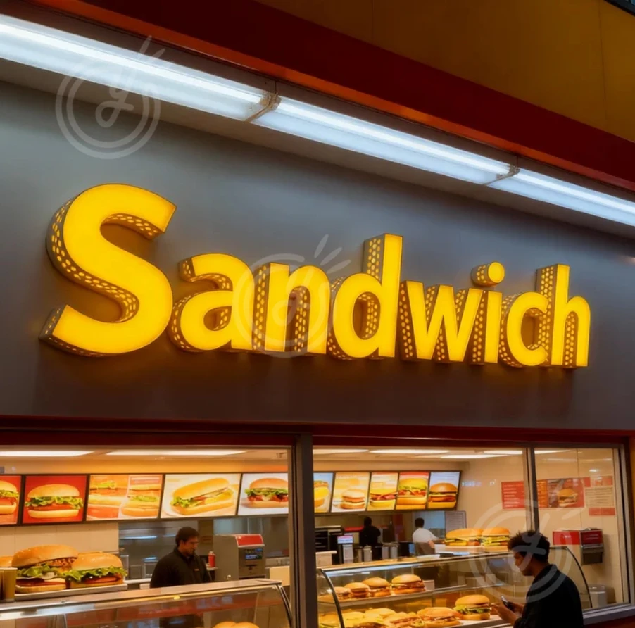 Insegna a led personalizzata Logo Lettere in metallo leggero Lettera Segnaletica luminosa Pubblicità da parete Insegne aziendali Neon Decorativo per la casa Acrilico 3d