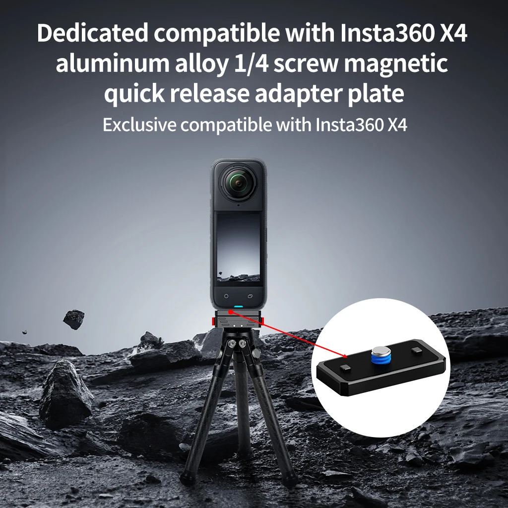 Magnetischer Schnellwechseladapter Stativadapter für Insta360 X5 X6 ARRI Anti-Reverse für GoPro Insta 360 Ace Pro2 Action-Kamera – Detail 14