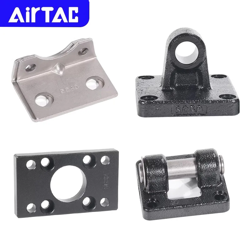 

Оригинальный кронштейн для пневматического цилиндра AirTAC SC/SU, аксессуары F-SC100/125/160/200CA/CB/FA/LB, фланцевая пластина с одним двойным ухом