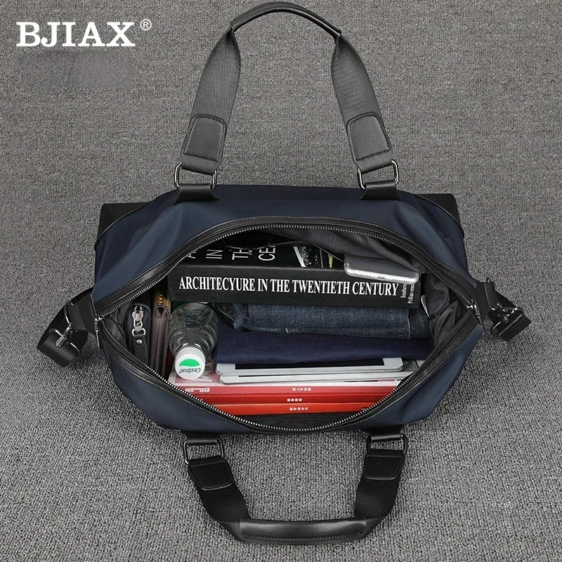 BJIAX-Mala de Bagagem de Mão Masculina, Curta Distância, Grande Capacidade, Duffel de Viagem, Negócios, Casual, Leve