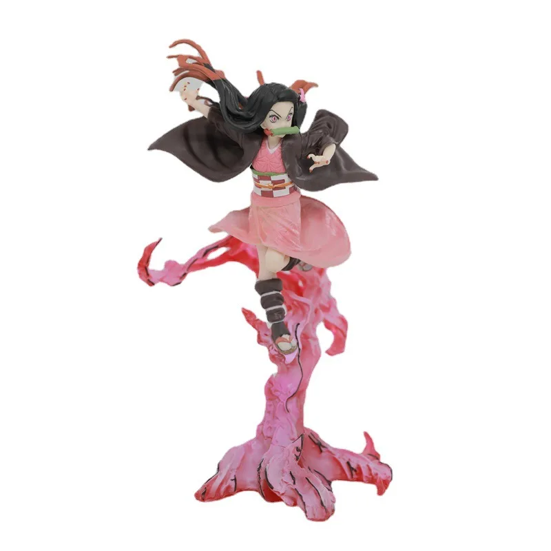 21Cm Demon Slayer Kamado Nezuko Anime Figuur Standbeeld Beeldje Model Desktop Ornament Actiefiguren Collectie Speelgoed Voor Kinderen gift